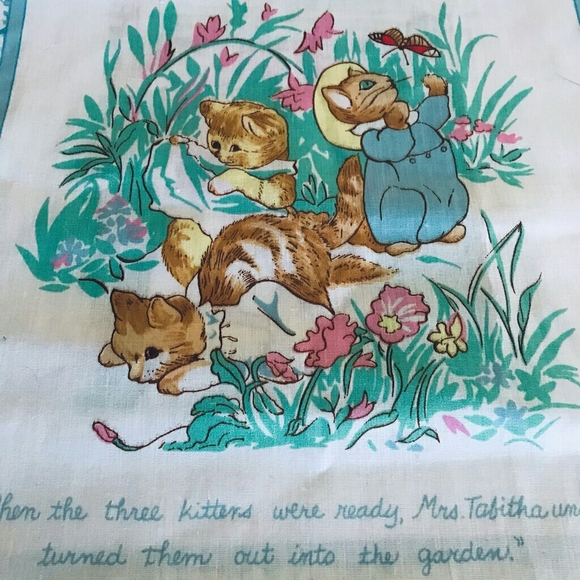 Vtg. 1985 "The Tales of Peter Rabbit" Fabric - Picture 5 of 8